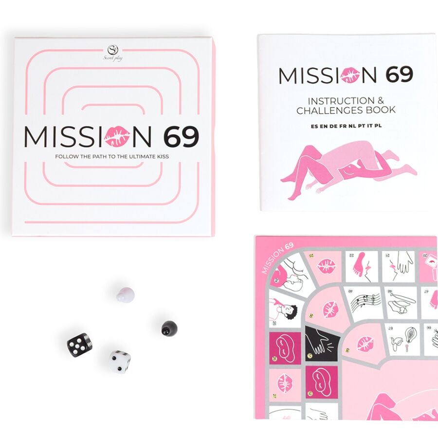 Secret Play - Jogo de Tabuleiro para Casais "MISSION 69"