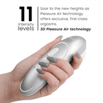Womanizer - Pro Vibrant Clitorial Stimulator Cinza Prateado