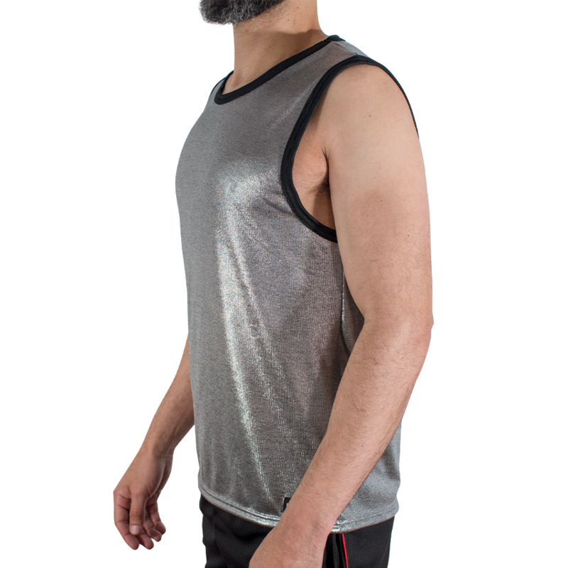 Macho - Camiseta com Glitter Fino Tamanho L/XL
