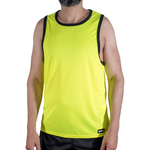 Macho - CMV001 Camiseta Amarela de Ginástica Tamanho P/M