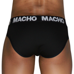 Macho - MCH007 Slip Clássico Preto + Preto M
