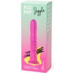 ROMP - JIGGLE VIBRADOR COM MOVIMENTOS PARA CIMA E PARA BAIXO COM VENTOSA ROSA