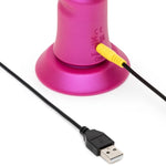 ROMP - JIGGLE VIBRADOR COM MOVIMENTOS PARA CIMA E PARA BAIXO COM VENTOSA ROSA