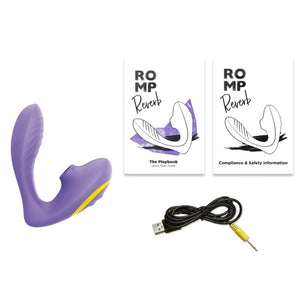 Romp - Reverb Estimulador de Ponto G e Dispositivo de Sucção Clitorial Reverb Roxo