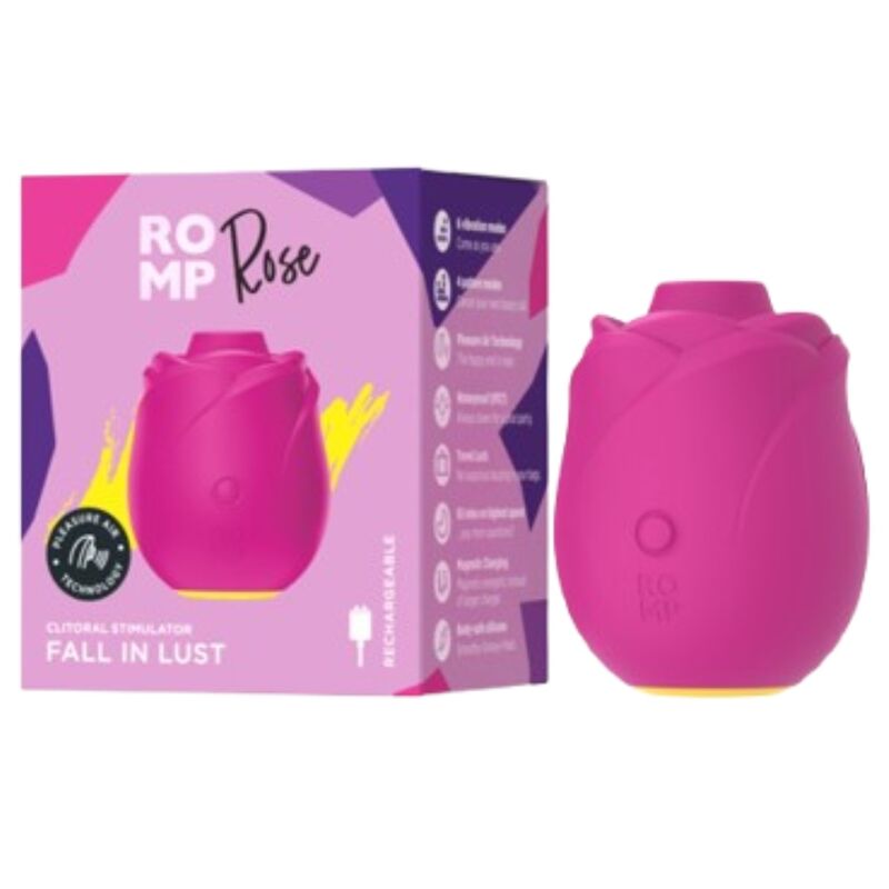 Romp - Rose Aparelho de Sucção Clitoriana em Formato de Rosa