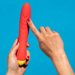 ROMP - HYPE VIBRADOR MULTIFUNCIONAL PARA PONTO G VERMELHO