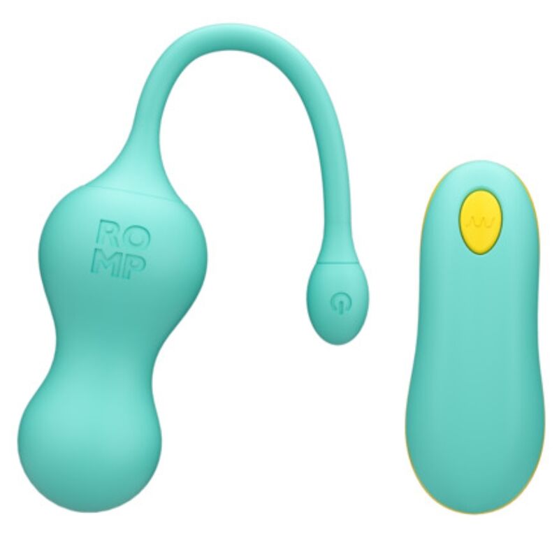 Romp - Cello Ovo Vibratório Multifuncional Turquesa com Controle Remoto