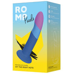ROMP - PICCOLO DILDO DE SILICONE COM VENTOSA TRICOLORIDA 14 CM