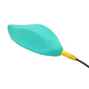 ROMP - VIBRADOR DE ONDAS, ESTIMULADOR CLITORIANO, FORMATO ERGONÔMICO, VERDE-ÁGUA