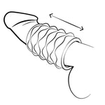 ROMP - MOSH MASTURBADOR MASCULINO TRANSPARENTE COM BAINHA REVERSÍVEL DE 6 CM