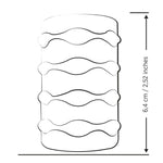 ROMP - MOSH MASTURBADOR MASCULINO TRANSPARENTE COM BAINHA REVERSÍVEL DE 6 CM