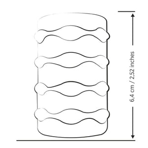ROMP - MOSH MASTURBADOR MASCULINO TRANSPARENTE COM BAINHA REVERSÍVEL DE 6 CM