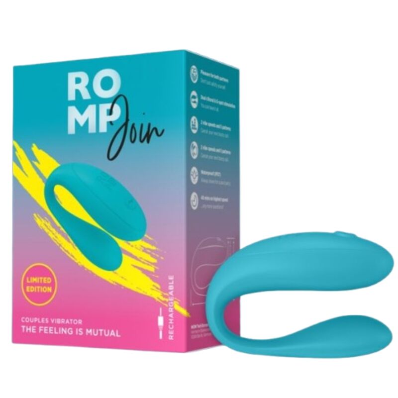 Romp - Join Juntem-Se ao Vibrador para Casais Turquesa