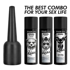 BLACK HOLE - APLICADOR DE LUBRIFICANTE ANAL TAMANHO P 30 ML