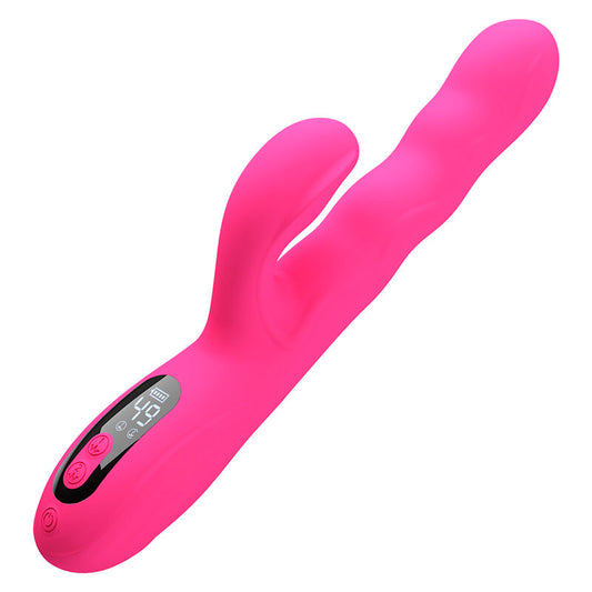 Pretty Love - Vibrador Coelho Multifuncional de Inverno com Display de LED Rosa