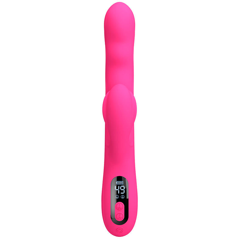 Pretty Love - Vibrador Coelho Multifuncional de Inverno com Display de LED Rosa
