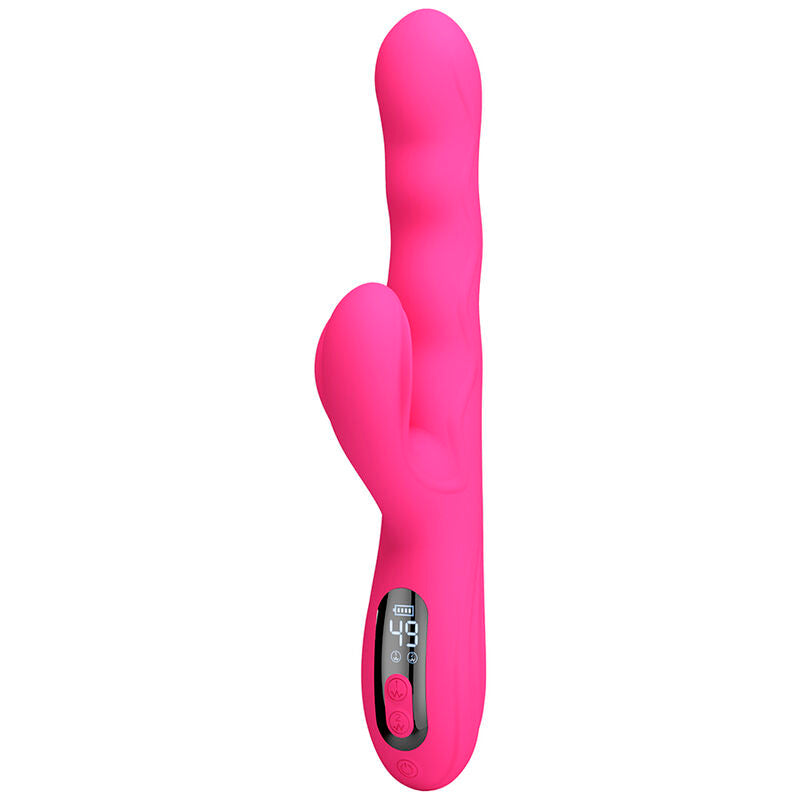Pretty Love - Vibrador Coelho Multifuncional de Inverno com Display de LED Rosa
