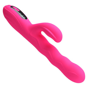 Pretty Love - Vibrador Coelho Multifuncional de Inverno com Display de LED Rosa