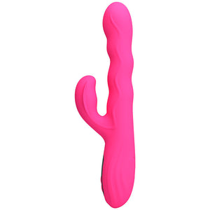 Pretty Love - Vibrador Coelho Multifuncional de Inverno com Display de LED Rosa