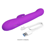 Pretty Love - Vibrador Sabien Rabbit com Estimulação por Toque e LED Roxo