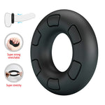 Crazy Bull - Anel Peniano de Silicone Super Macio Bertram Preto