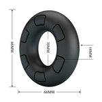 Crazy Bull - Anel Peniano de Silicone Super Macio Bertram Preto