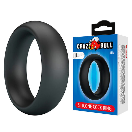 Crazy Bull - Elio Anel Peniano de Silicone Preto