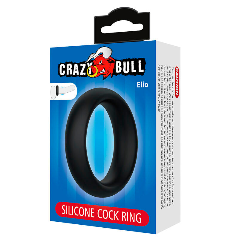 Crazy Bull - Elio Anel Peniano de Silicone Preto