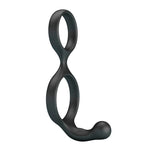 CRAZY BULL - ANEL DUPLO FLORIAN PARA PÊNIS E TESTÍCULOS PRETO