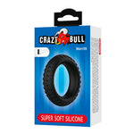 CRAZY BULL - ANEL PENIANO DE SILICONE TEXTURIZADO MERRITT PRETO