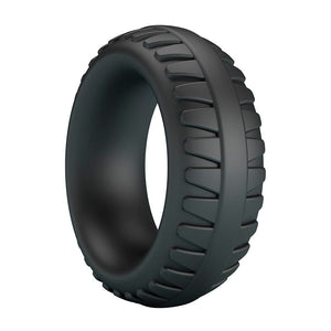 CRAZY BULL - ANEL PENIANO DE SILICONE TEXTURIZADO MERRITT PRETO
