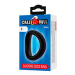 CRAZY BULL - ANEL PENIANO ERGONÔMICO DE SILICONE VALEN PRETO