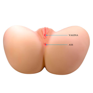 Crazy Bull - Vivian Masturbador Vibratório Duplo Vaginal e Anal Flesh