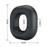 CRAZY BULL - ANEL PENIANO DE SILICONE SUPER MACIO WALDEN PRETO