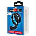 CRAZY BULL - ANEL DUPLO PARA PÊNIS E TESTÍCULOS YANCY PRETO