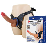 Pretty Love - Arnês Yeti com Dildo de Ventosa em Formato de Carne