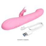Pretty Love - Vibrador Bella Rabbit com Estimulação de Borboleta e LED Rosa