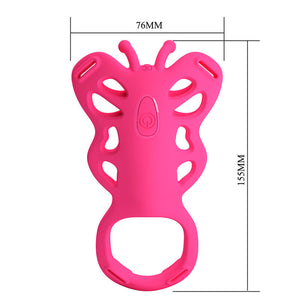 Pretty Love - Massageador de Calcinha Rosa com Controle por Aplicativo de Borboleta