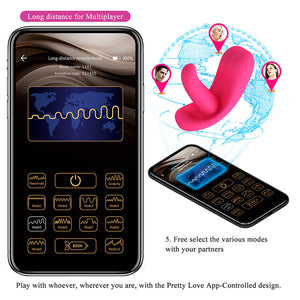 Pretty Love - Massageador Hazelynn com 12 Funções e Controle por Aplicativo (Rosa)
