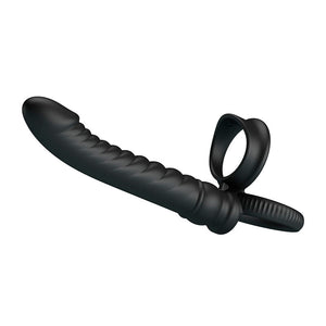 Pretty Love - Vibrador Anal Merritt com Anel e Vibração Preto