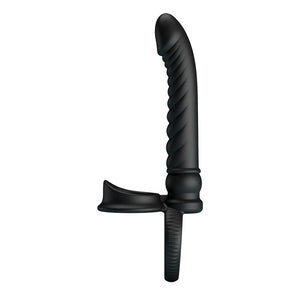 Pretty Love - Vibrador Anal Merritt com Anel e Vibração Preto
