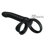 Pretty Love - Vibrador Anal Merritt com Anel e Vibração Preto