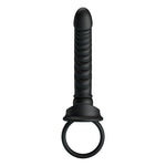 Pretty Love - Vibrador Anal Merritt com Anel e Vibração Preto