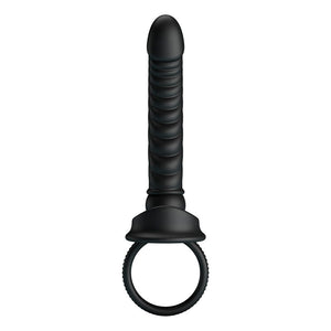 Pretty Love - Vibrador Anal Merritt com Anel e Vibração Preto