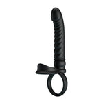 Pretty Love - Vibrador Anal Merritt com Anel e Vibração Preto