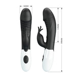 PRETTY LOVE - RASMUSSEN VIBRADOR COELHO COM 30 FUNÇÕES PRETO