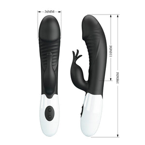 PRETTY LOVE - RASMUSSEN VIBRADOR COELHO COM 30 FUNÇÕES PRETO