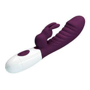 Pretty Love - Vibrador Coelho Naughty Bunny com 30 Funções - Roxo