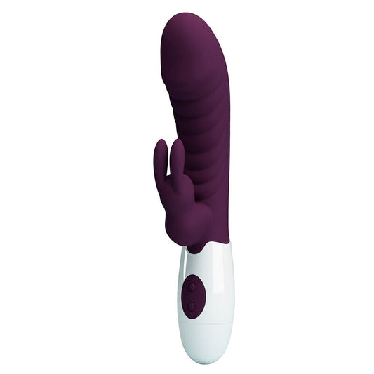 Pretty Love - Vibrador Coelho Naughty Bunny com 30 Funções - Roxo