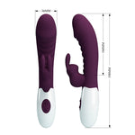Pretty Love - Vibrador Coelho Naughty Bunny com 30 Funções - Roxo